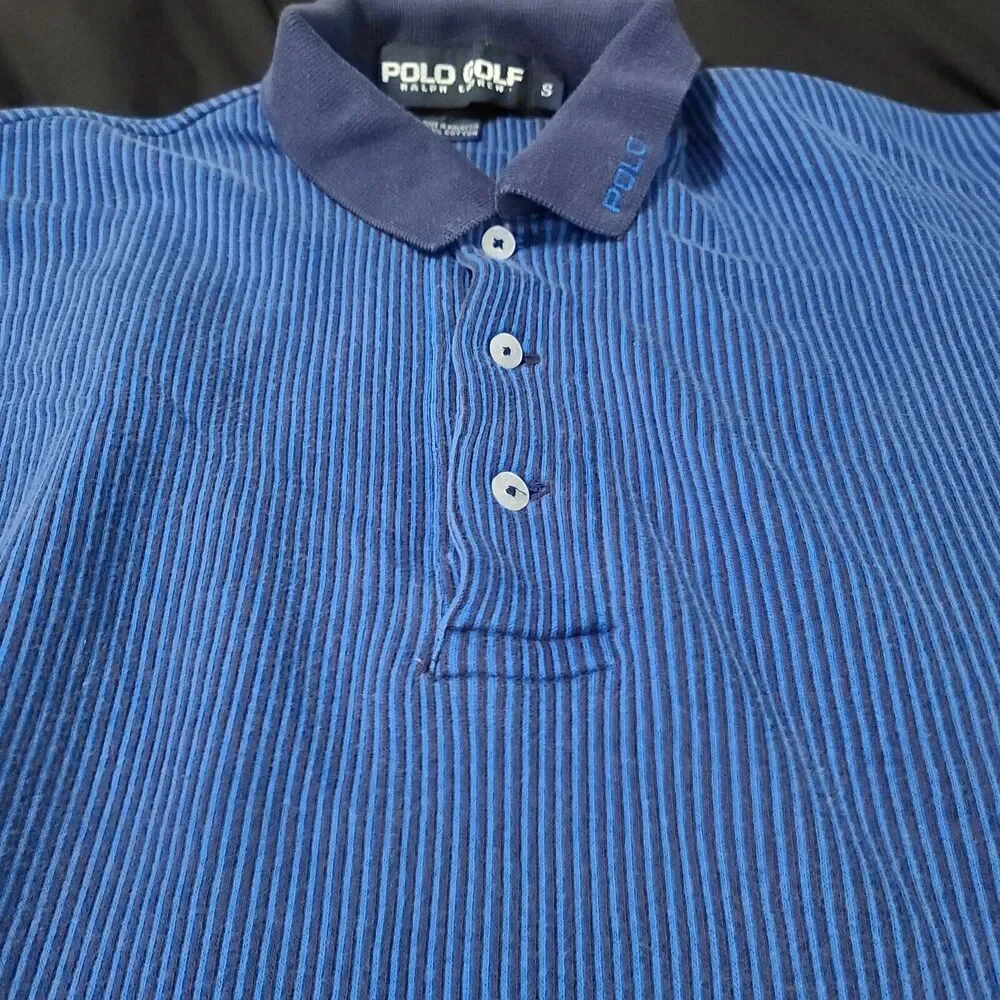 Polo Golf Ralph Lauren Mens Polo Blue Size Small Cotton Short Sleeve Pullover